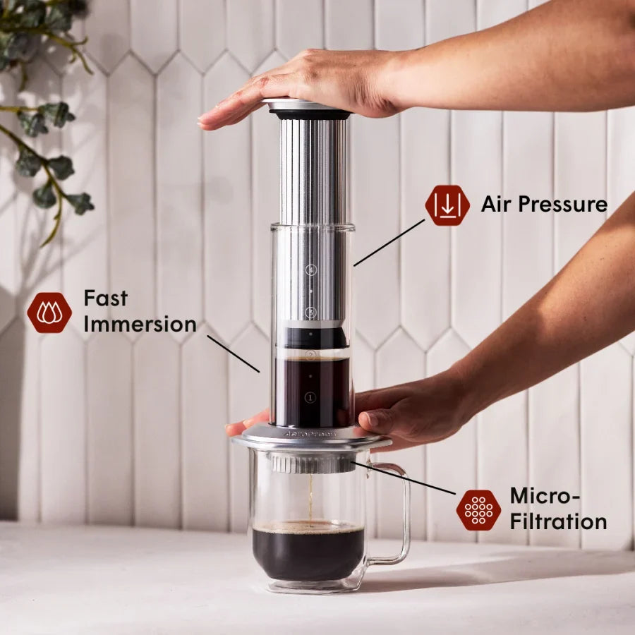 AeroPress Flow Control Station – Stainless Steel